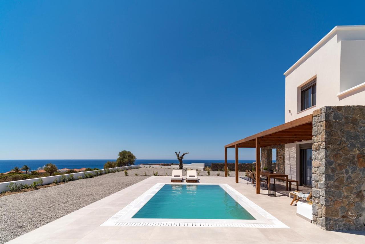Terra D'Oro Sea View Villa With Private Pool Kiotari Bagian luar foto