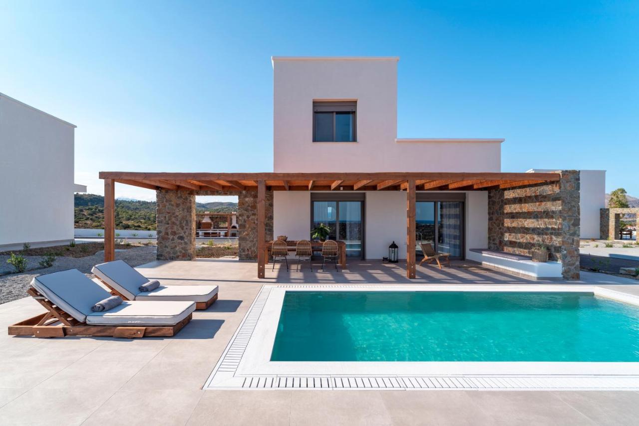 Terra D'Oro Sea View Villa With Private Pool Kiotari Bagian luar foto