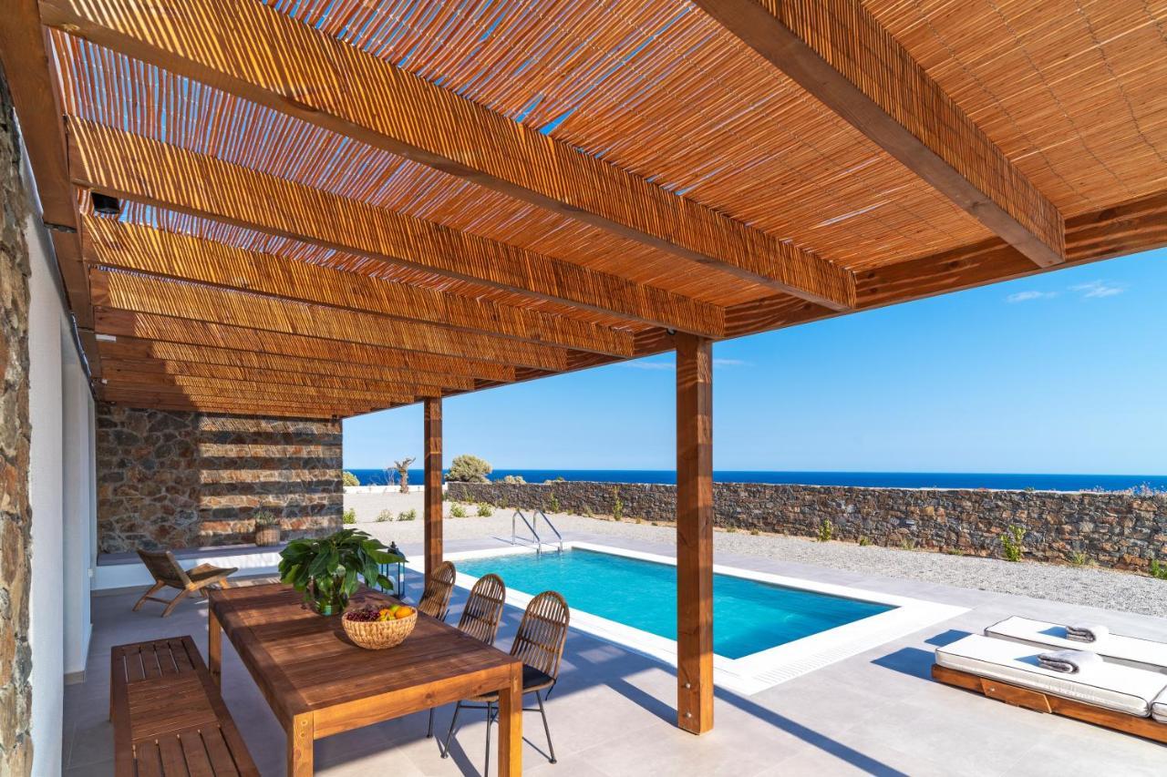 Terra D'Oro Sea View Villa With Private Pool Kiotari Bagian luar foto