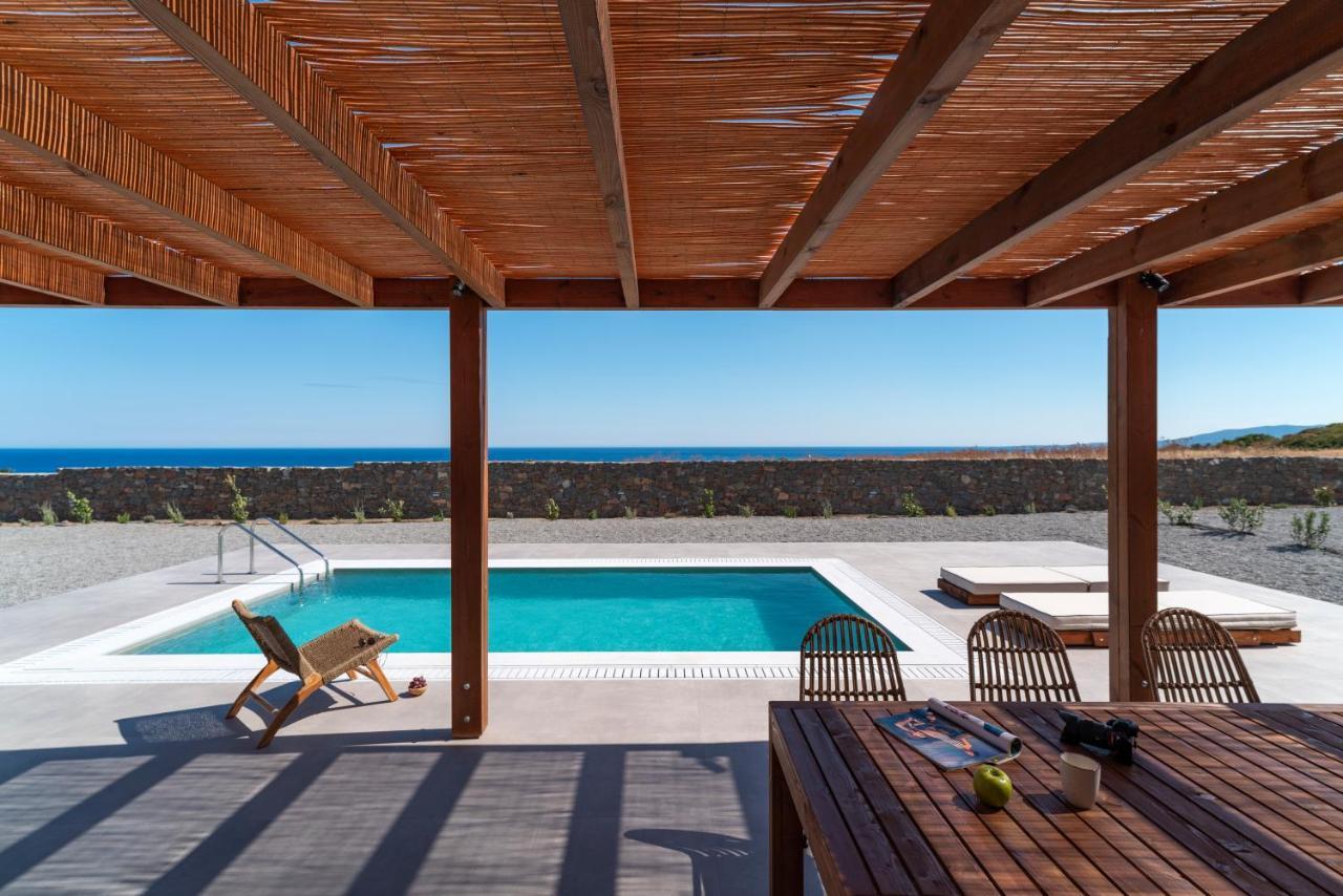 Terra D'Oro Sea View Villa With Private Pool Kiotari Bagian luar foto