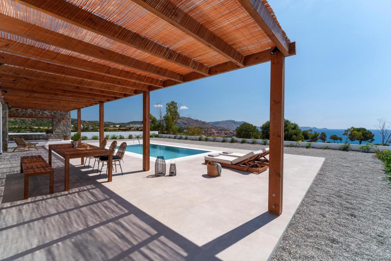 Terra D'Oro Sea View Villa With Private Pool Kiotari Bagian luar foto