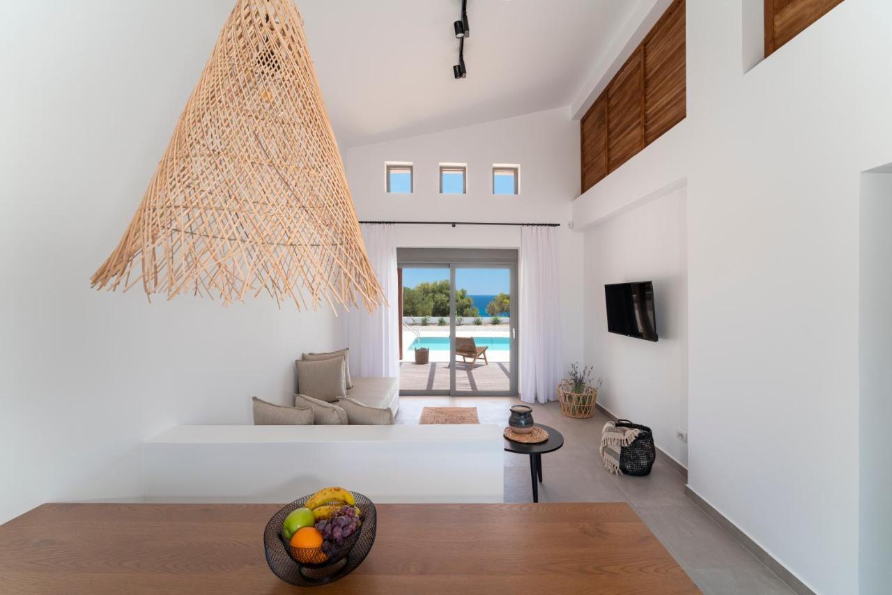 Terra D'Oro Sea View Villa With Private Pool Kiotari Bagian luar foto