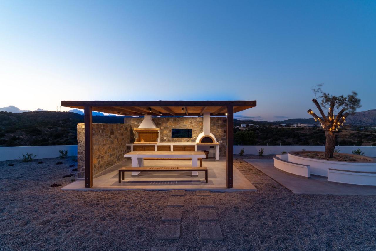 Terra D'Oro Sea View Villa With Private Pool Kiotari Bagian luar foto