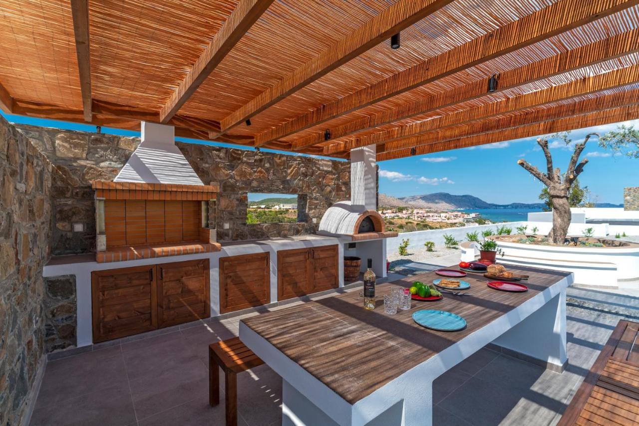 Terra D'Oro Sea View Villa With Private Pool Kiotari Bagian luar foto