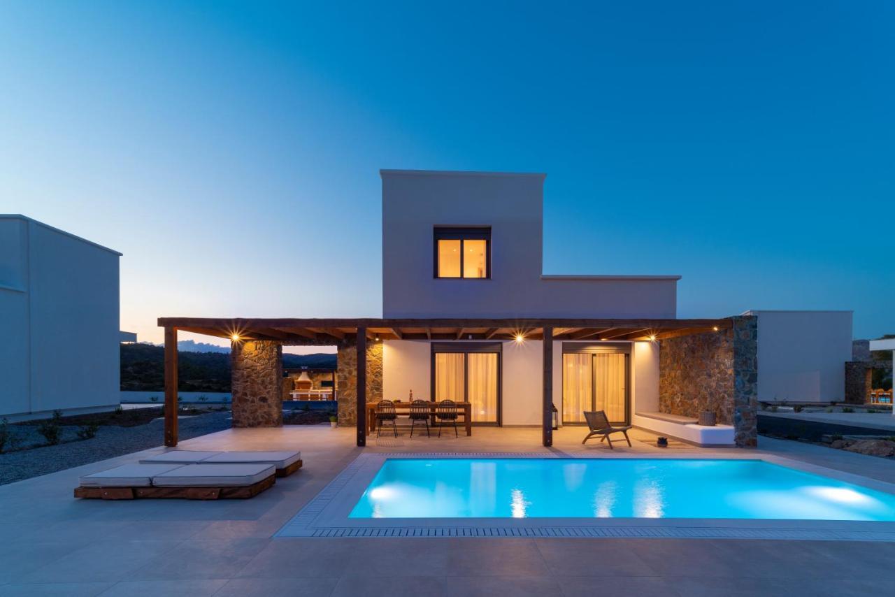 Terra D'Oro Sea View Villa With Private Pool Kiotari Bagian luar foto