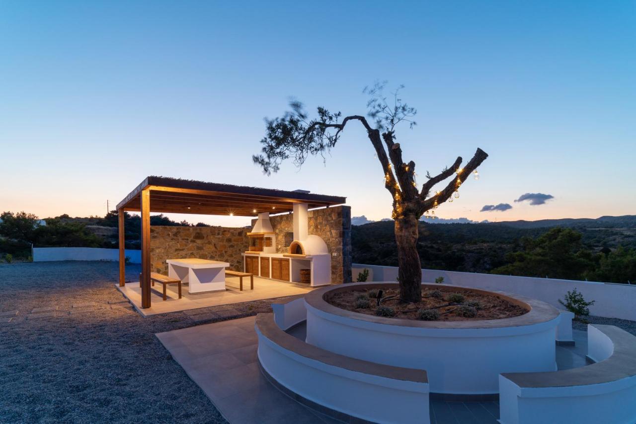 Terra D'Oro Sea View Villa With Private Pool Kiotari Bagian luar foto